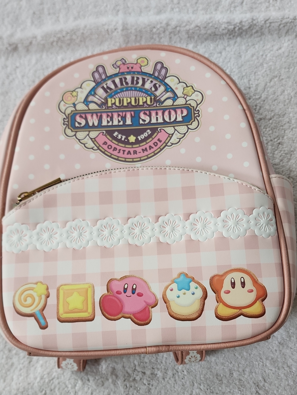 Nintendo Kirby Sweet Shop Kids Pink Backpack Preowned